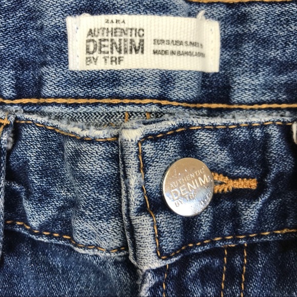 Zara Trafaluc Denim Jean Mini Skirt - Picture 2 of 5